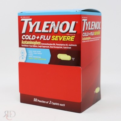 TYLENOL COLD+FLU 50CT/PACK